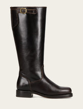 Women's Bourbon Campus Low Heel Tall Riding Wide Calf Boot Bourbon
