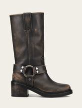 Women's Distressed Black Kate Harness Boot Distressed Black