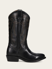 Women's Black Billy Pull On Deco Stitch Boots Black