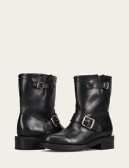 Women's Black Viv Short Engineer Boot Black