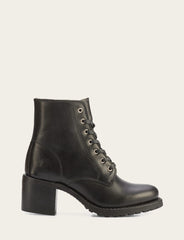 Women's Black Sabrina 6G Lace Up Boots Black