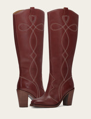 Women's Cranberry Corinne Tall Deco Stitch Boot Cranberry