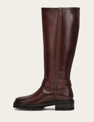 Women's Bourbon Olivia Buckle Tall Boot Bourbon
