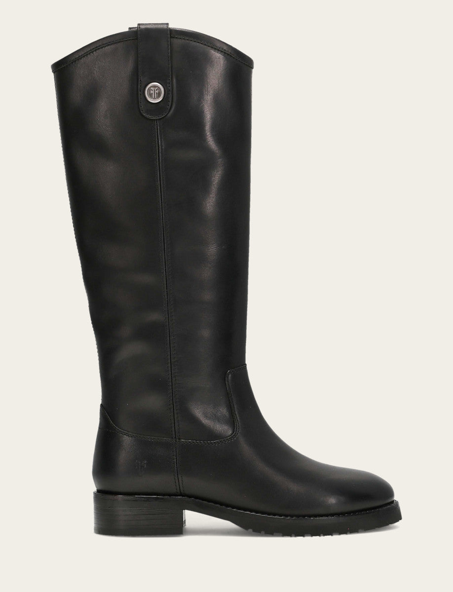 Women’s Black Wide Calf Melissa Lug Button Tall Boots | Frye Black