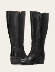 Women's Black Carson 2 Piping Tall Wide Calf Boot Black