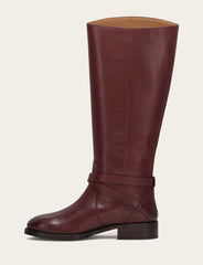 Women's Merlot Melissa Belted Riding Boot Merlot