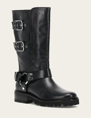 Women's Black Olivia Moto Mid Boot Black