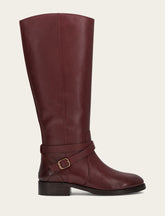 Women's Merlot Melissa Belted Riding Wide Calf Boot Merlot