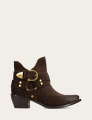 Women's Chocolate Sacha Multi Strap Booties Chocolate