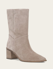 Women's Taupe Sadie Softy Mid Booties Taupe