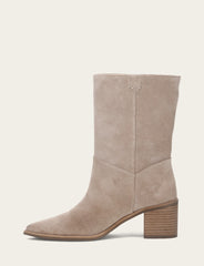 Women's Taupe Sadie Softy Mid Booties Taupe