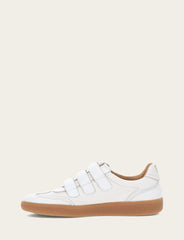 Women's White Milly 3 Strap Sneakers White