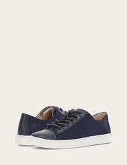 Women's Navy Ivy Canvas Low Lace Sneakers Navy
