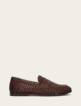 Faith Woven Loafer Dark Brown
