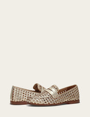 Faith Woven Loafer Gold