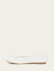 Women's White Emma Ballet Flats White