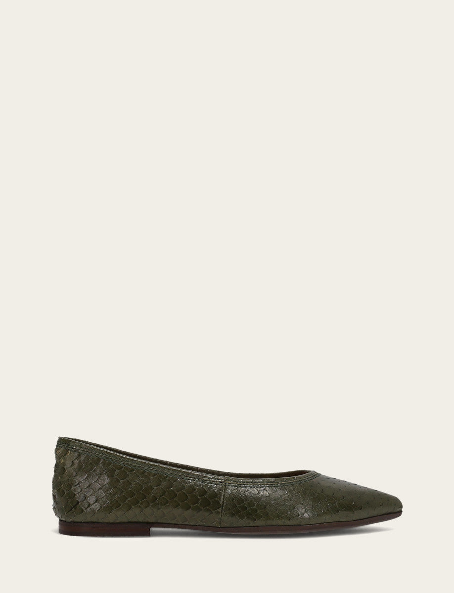Women's Dark Olive Heather Ballet Shoe Dark Olive