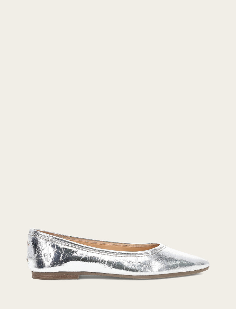 Women's Silver Heather Ballet Flats Silver