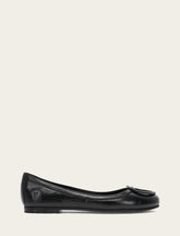 Women's Black Carson Logo Ballet Flats Black