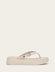 Women's Ivory Maya Buckle Thong Sandals Ivory