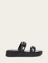 Women's Black Maya Buckle Sandals Black