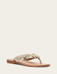 Women's Gold Mirror Ava Fringe Sandals Gold Mirror
