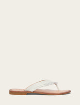 Women's White Ava Fringe Sandals White