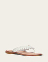Women's White Ava Fringe Sandals White