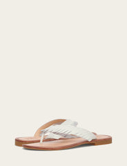 Women's White Ava Fringe Sandals White