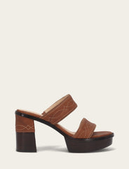 Women's Saddle Pipa Woodstock 2 Band Platform Sandals Saddle
