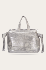 Women's Nora Satchel Handbag Cream Metallic