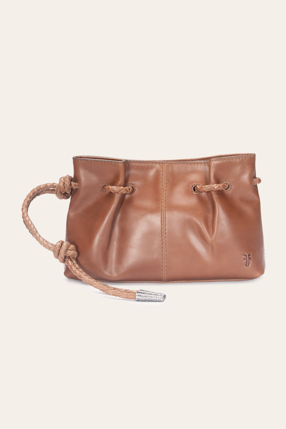 Cognac Caroline Wristlet Clutch Cognac