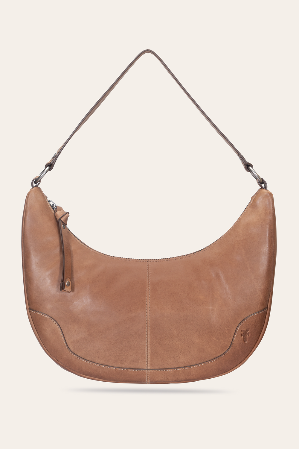 Melissa Beige Crescent Hobo Beige