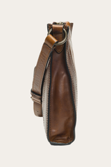 Melissa Zip Crossbody in Dark Brown Dark Brown