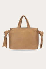 Beige Nora Knotted Satchel Beige