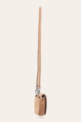 Stella Suede Wallet Crossbody in Beige Beige