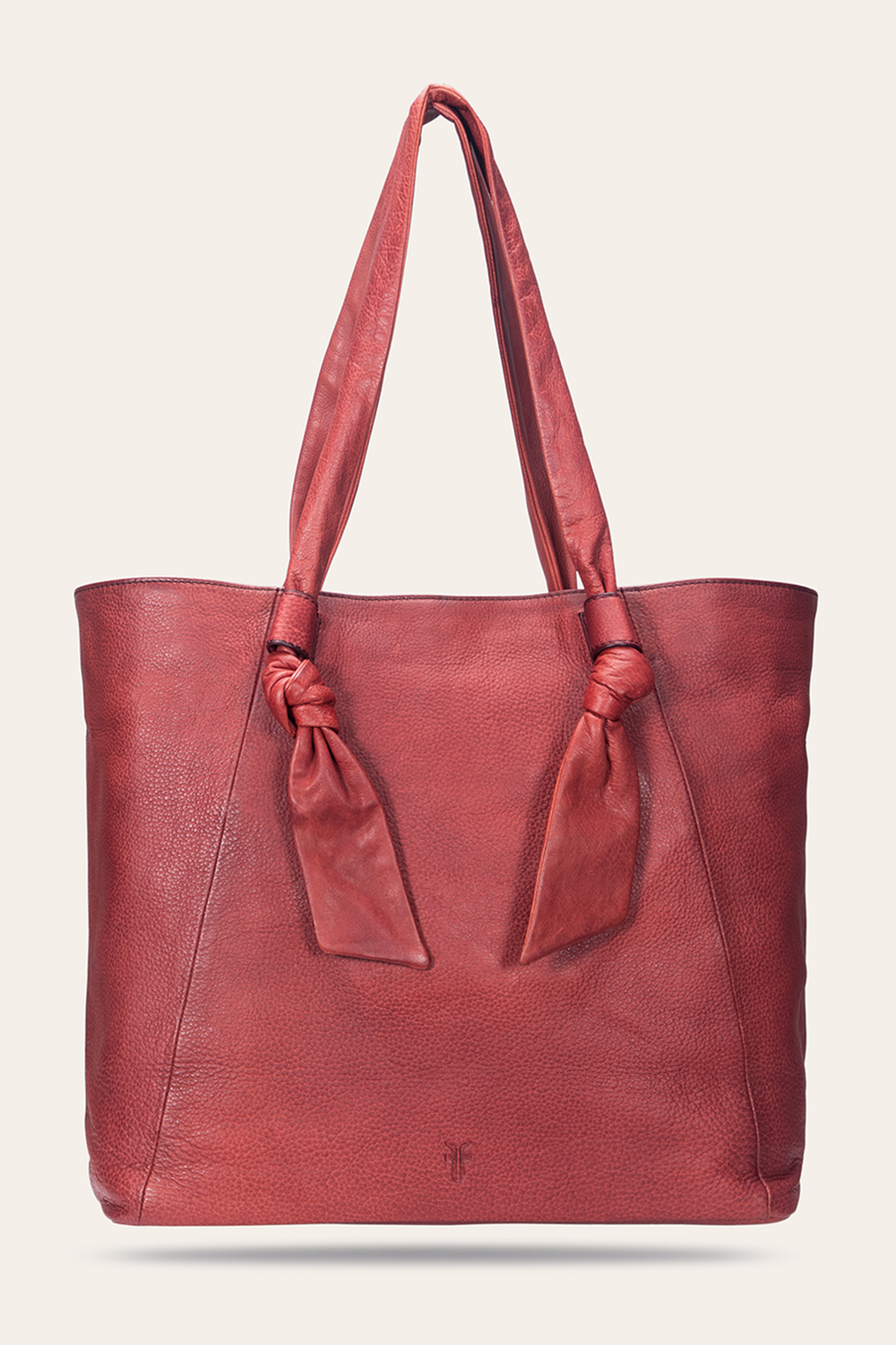 Nora Knotted Tote in Burgundy Burgundy
