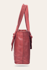Nora Knotted Tote in Burgundy Burgundy