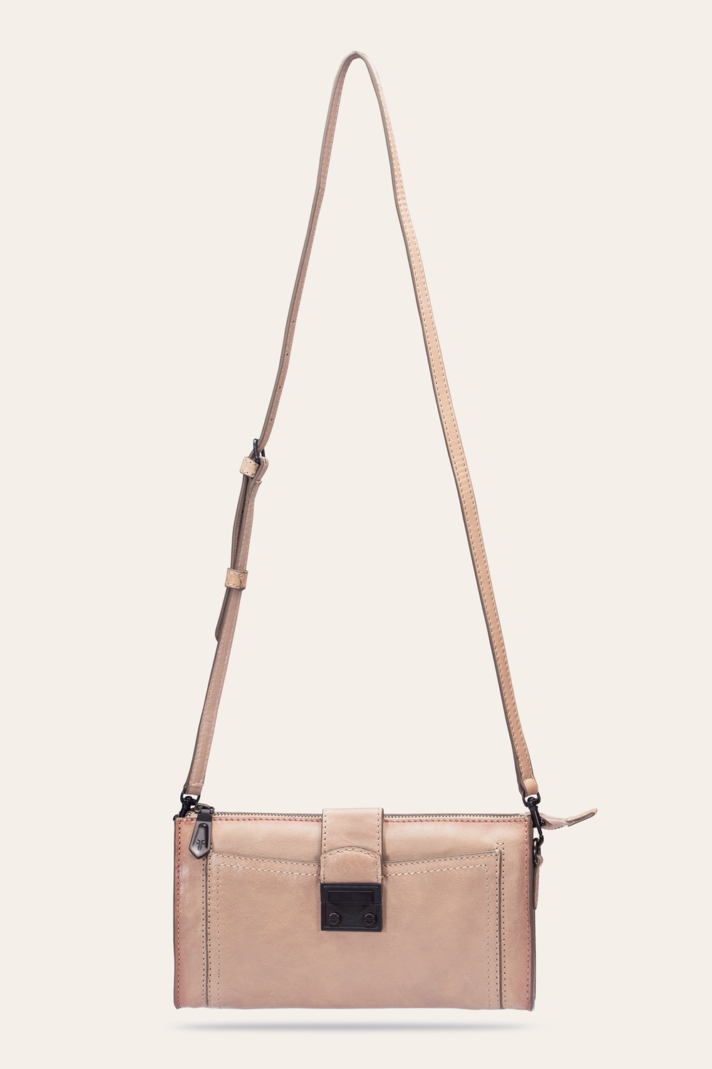 Alex Nude Crossbody Clutch Nude