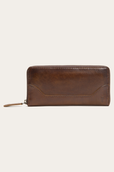 Melissa Dark Brown Zip Wallet Dark Brown