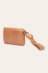Nora Beige Knotted Wristlet Beige