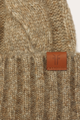 Burnt Olive Wide Cable Cuff Hat Burnt Olive