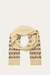 Birch Tweed Fair Isle Scarf Birch
