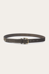 Light Olive 25mm Suede Horseshoe Buckle Belt Light Olive