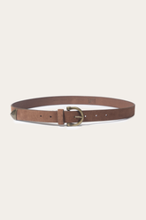 Light Whiskey 25mm Suede Horseshoe Buckle Belt Light Whiskey