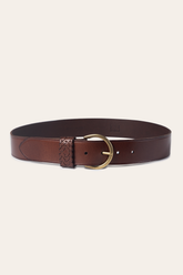 Tan 40mm Belt With Woven Keeper Tan