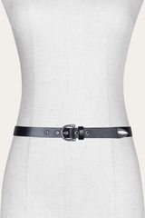 Women’s Black 25mm Horseshoe Buckle Belt Black