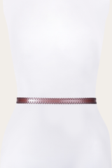 20mm Tan Leather Belt With 3-Piece Buckle Set Tan