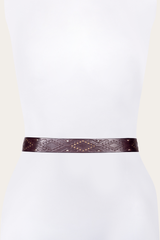 38mm Brown Southwestern Embossed Belt