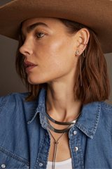 Women’s Spur Lariat Earrings | Aurate x The Frye Company Sterling Silver